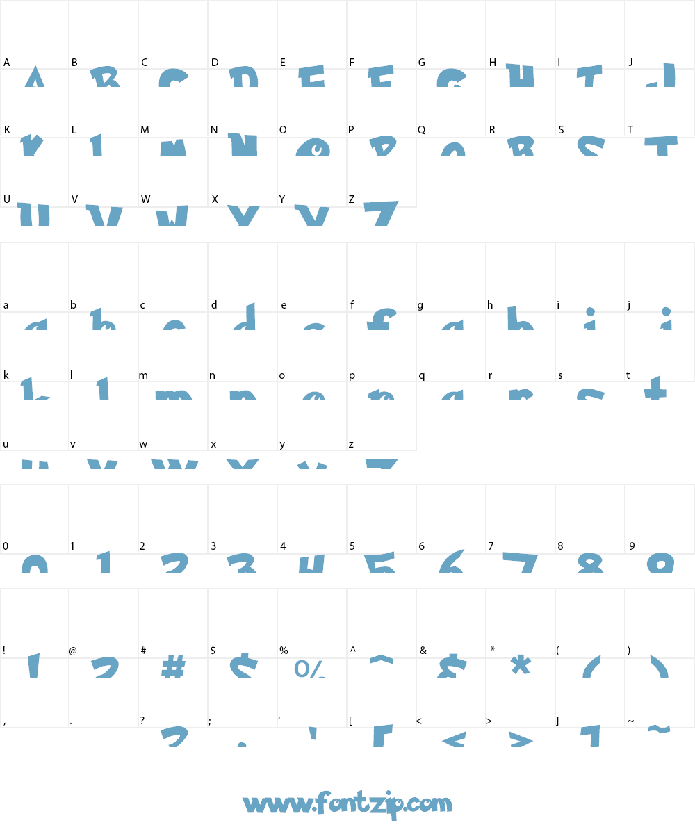 Pokemon Solid Font Character